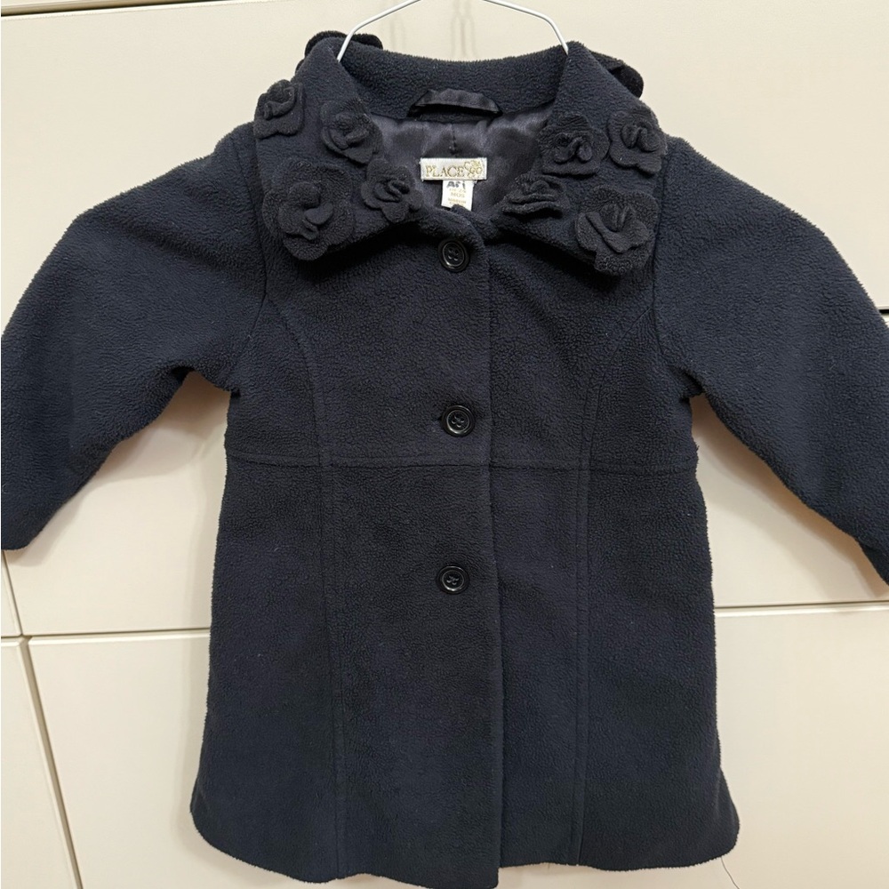 Place Black Pea Coat Classic Tailored Jacket